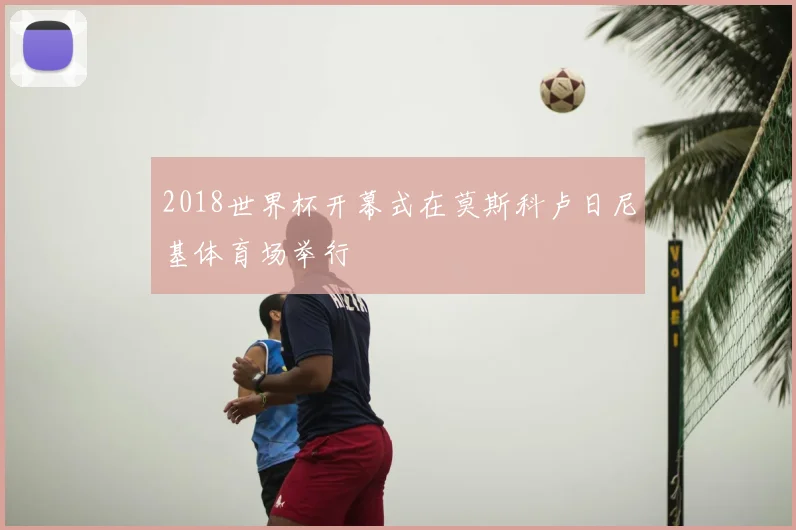 2018世界杯开幕式在莫斯科卢日尼基体育场举行
